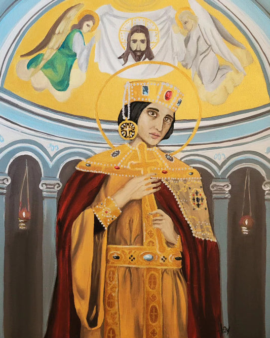 Painting ''St. Alexandra''
